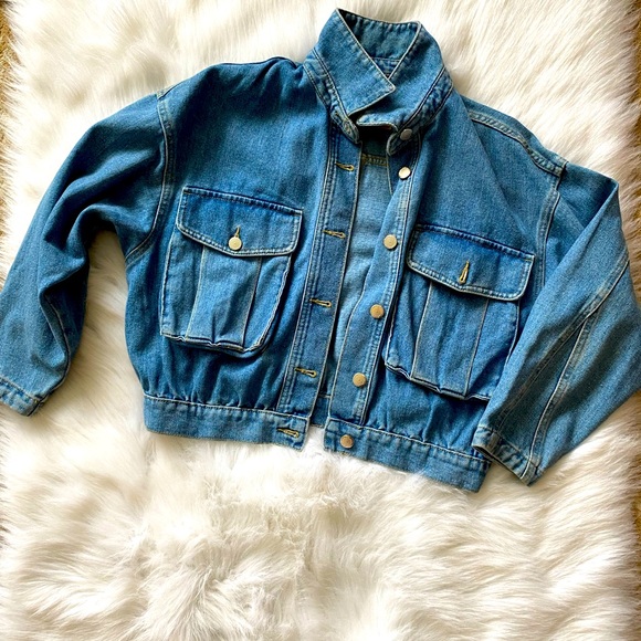 Cropped Jean Jacket - Picture 1 of 8